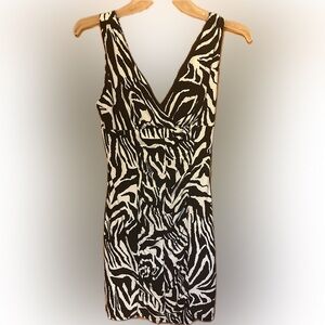 Love Tease Black and White Zebra Print Dress